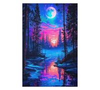 Jigsaw Puzzle for Adults 1000pcs(75x50cm) Magical Forest Reflections Jigsaws for Adults Brain Teaser Game Birthday Present Birthday And Unique Gifts 1000pcs(75x50cm)