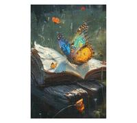 Jigsaw Puzzle for Adults 1000pcs(75x50cm) Nature's Whisper Butterfly Book Jigsaw Puzzle Relaxing Games Improve Memory Birthday And Unique Gifts 1000pcs(75x50cm)