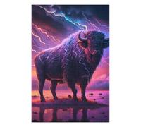 Jigsaw Puzzle for Adults 1000pcs(75x50cm) Thundering Bull Nature's Power -3 Jigsaw Puzzle Relaxing Games Improve Memory Birthday And Unique Gifts 1000pcs(75x50cm)