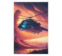 Jigsaw Puzzle for Adults 1000pcs(75x50cm) Volcano Helicopter Rescue Mission Jigsaw Puzzle Relaxing Games Improve Memory Birthday And Unique Gifts 1000pcs(75x50cm)