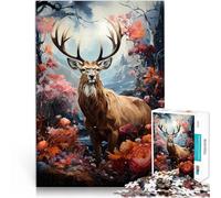 Jigsaw Puzzle for Adults 2000 Pieces art deer Made of cardboard，for age 14+ Intellectual decompression educational toy It is ideal as a gift for the whole family。size：70x100cm/27.5x39.3inch