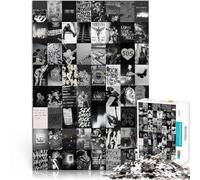 Jigsaw Puzzle for Adults 2000 Pieces Black and white style collage Family Activity 70x100cm Enhance memory for Age 14 Years Up