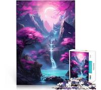 Jigsaw Puzzle for Adults 2000 Pieces Cherry Blossom Moon Japan Für Familienspaß Lernspiel für Geburtstag, Weihnachten70x100cm
