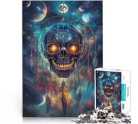 Jigsaw Puzzle for Adults 2000 Pieces Fantasy magic skull Made of cardboard for and 14 years and over Challenge Toy Unique Home Decorations and Gifts。size：70x100cm/27.5x39.3inch