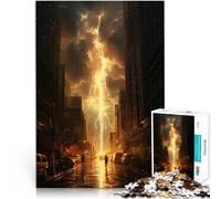 Jigsaw Puzzle for Adults 2000 Pieces Lightning City Skyline Entspannungsspiele Verbessern Sie das Gedächtnis70x100cm