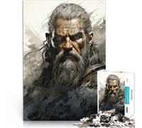 Jigsaw Puzzle for Adults 2000 Pieces Viking Odin Thor God Pädagogisches Familienspiel Ein Kunstwerk70x100cm