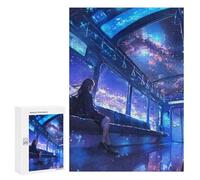 Jigsaw Puzzle for Adults 300 PCS Anime Galaxy Train Puzzle for Adults Family Games But Fun And Humorous Difficult And Challenge 300 PCS