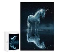 Jigsaw Puzzle for Adults 300 PCS Beautiful Magical Unicorn Teenagers Puzzles Brain Teaser Game Analysis And Logic for Is Ideal As A Gift 300 PCS
