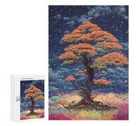 Jigsaw Puzzle for Adults 300 PCS Bonsai Inspired Fantasy La Teenagers Puzzles Brain Teaser Game Analysis And Logic for Is Ideal As A Gift 300 PCS