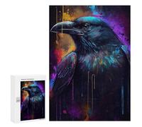 Jigsaw Puzzle for Adults 300 PCS Dark Mighty Raven Teenagers Puzzles Brain Teaser Game Analysis And Logic for Is Ideal As A Gift 300 PCS