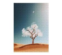 Jigsaw Puzzle for Adults 300 PCS Desert Cloud Tree Silhouette Puzzles for Adults Family Games Wall Decoration Difficult And Challenge 300 PCS