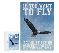 Jigsaw Puzzle for Adults 300 PCS Eagle Success Motivation Puzzle for Adults Family Games But Fun And Humorous Difficult And Challenge 300 PCS