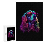 Jigsaw Puzzle for Adults 300 PCS English Cocker Spaniel Teenagers Puzzles Family Games Difficult Hard for Is Ideal As A Gift 300 PCS