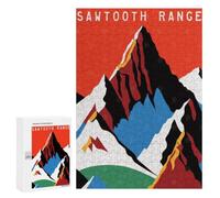 Jigsaw Puzzle for Adults, 300 PCS, Featuring Sawtooth Range Idaho USA, Classic Jigsaw Entertainment for The Home, for Creative Downtime