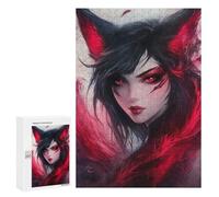 Jigsaw Puzzle for Adults 300 PCS Fox Ear Fantasy Artwork Jigsaws for Adults Puzzle Difficult Challenge Difficult And Challenge Brainteaser Family Games 300 PCS