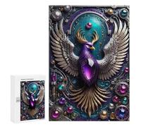 Jigsaw Puzzle for Adults 300 PCS Future Steampunk Phoenix Teenagers Puzzles Brain Teaser Game Analysis And Logic for Is Ideal As A Gift 300 PCS