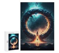 Jigsaw Puzzle for Adults 300 PCS Gate to The Unknown Jigsaw Brain Teaser Game Precision Cutting Parent-child Interaction 300 PCS