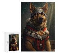 Jigsaw Puzzle for Adults 300 PCS German Shepherd Viking Jigsaw Toy Wall Decor But Fun And Humorous Parent-child Interaction 300 PCS