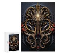 Jigsaw Puzzle for Adults 300 PCS Golden Kraken Monster Art Adult Jigsaw Hands-on Game Wall Decoration Birthday And Unique Gifts 300 PCS