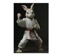 Jigsaw Puzzle for Adults 300 PCS Karate Rabbit Puzzles for Adults Anti-Stress Toys Precision Cutting Unique Gifts for Birthday And Christmas 300 PCS