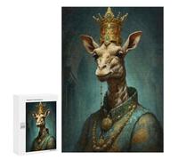 Jigsaw Puzzle for Adults 300 PCS King Giraffe Teenagers Puzzles Brain Teaser Game Analysis And Logic for Is Ideal As A Gift 300 PCS