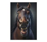 Jigsaw Puzzle for Adults 300 PCS LAUGHING HORSE Adult Jigsaw Hands-on Game Analysis And Logic Difficult And Challenge 300 PCS