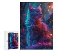 Jigsaw Puzzle for Adults 300 PCS Magical Cat Teenagers Puzzles Brain Teaser Game Analysis And Logic for Is Ideal As A Gift 300 PCS