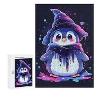 Jigsaw Puzzle for Adults 300 PCS Magical Penguin Wizard Teenagers Puzzles Family Games Difficult Hard for Is Ideal As A Gift 300 PCS