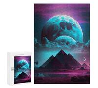 Jigsaw Puzzle for Adults 300 PCS Mystic Desert Moon Jigsaw Brain Teaser Game Precision Cutting Parent-child Interaction 300 PCS