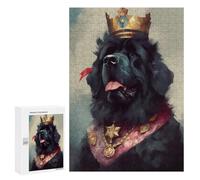 Jigsaw Puzzle for Adults 300 PCS Newfoundland Dog Illusory Teenagers Puzzles Brain Teaser Game Analysis And Logic for Is Ideal As A Gift 300 PCS