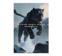 Jigsaw Puzzle for Adults 300 PCS Nothing Comes Easy Jigsaw Puzzle Relax Games Home Decoration Unique Gifts for Birthday And Christmas 300 PCS