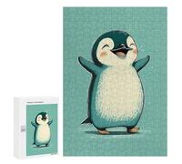 Jigsaw Puzzle for Adults 300 PCS Penguin Happy Teenagers Puzzles Family Games Difficult Hard for Is Ideal As A Gift 300 PCS
