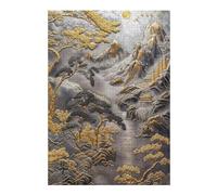 Jigsaw Puzzle for Adults 300 PCS Platinum Cliffside Haven Adult Jigsaw Hands-on Game Analysis And Logic Difficult And Challenge 300 PCS