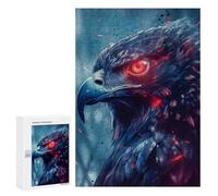 Jigsaw Puzzle for Adults 300 PCS Red Eyed Hawk Teenagers Puzzles Brain Teaser Game Analysis And Logic for Is Ideal As A Gift 300 PCS