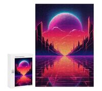 Jigsaw Puzzle for Adults 300 PCS Retrowave Chroma Dreams Teenagers Puzzles Family Games Difficult Hard for Is Ideal As A Gift 300 PCS