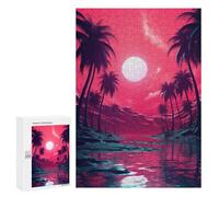 Jigsaw Puzzle for Adults 300 PCS Surreal Synthwave Dreams Jigsaw for Adults Anti-Stress Toys Enhance Memory Birthday And Unique Gifts 300 PCS