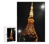 Jigsaw Puzzle for Adults 300 PCS Tokyo Tower Night View Teenagers Puzzles Brain Teaser Game Analysis And Logic for Is Ideal As A Gift 300 PCS