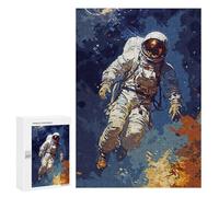 Jigsaw Puzzle for Adults 300 PCS Vintage Astronaut Teenagers Puzzles Relaxing Games Presents for Women Unique Gifts for Birthday And Christmas 300 PCS