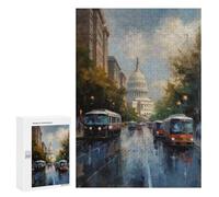 Jigsaw Puzzle for Adults 300 PCS Washington DC Art USA Teenagers Puzzles Family Games Difficult Hard for Is Ideal As A Gift 300 PCS