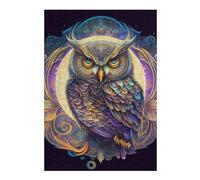 Jigsaw Puzzle for Adults 38x26cm/1000pcs Colorful Mystical Owl Artwork Puzzles for Adults Relax Games Enhance Memory Difficult And Challenge 38x26cm/1000pcs