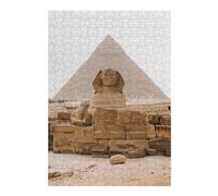 Jigsaw Puzzle for Adults 38x26cm/1000pcs Egypt Giza Pyramids Desert Jigsaw for Adults Relaxing Games Stress Reliever Unique Gifts for Birthday And Christmas 38x26cm/1000pcs