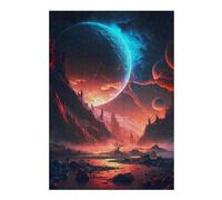 Jigsaw Puzzle for Adults 38x26cm/1000pcs Fantasy Stellar Euphoria Jigsaw for Adults Hands-on Game Wall Decoration Parent-child Interaction 38x26cm/1000pcs