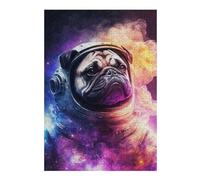 Jigsaw Puzzle for Adults 38x26cm/1000pcs Galaxy Pug Jigsaw for Adults Relaxing Games Stress Reliever Unique Gifts for Birthday And Christmas 38x26cm/1000pcs