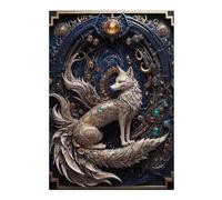 Jigsaw Puzzle for Adults 38x26cm/1000pcs Golden Nine Tailed Fox Jigsaw for Adults Relax Games For Family Fun Parent-child Interaction 38x26cm/1000pcs