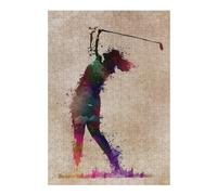 Jigsaw Puzzle for Adults 38x26cm/1000pcs Golf Player Jigsaw for Adults Hands-on Game Wall Decoration Parent-child Interaction 38x26cm/1000pcs