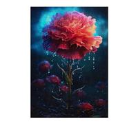 Jigsaw Puzzle for Adults 38x26cm/1000pcs Rainy Carnation Flower Jigsaw for Adults Hands-on Game Wall Decoration Parent-child Interaction 38x26cm/1000pcs