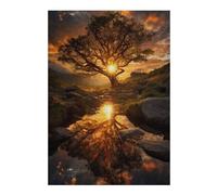 Jigsaw Puzzle for Adults 38x26cm/1000pcs Reflection Jigsaw for Adults Hands-on Game Wall Decoration Parent-child Interaction 38x26cm/1000pcs