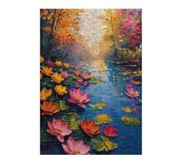 Jigsaw Puzzle for Adults 38x26cm/1000pcs Rivers Roses Sunset Jigsaw for Adults Relaxing Games Stress Reliever Unique Gifts for Birthday And Christmas 38x26cm/1000pcs