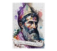 Jigsaw Puzzle for Adults 38x26cm/1000pcs Saint Augustine of Hippo Jigsaw for Adults Relaxing Games Stress Reliever Unique Gifts for Birthday And Christmas 38x26cm/1000pcs