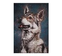 Jigsaw Puzzle for Adults 38x26cm/1000pcs Splatter Hunter Dog Jigsaw for Adults Hands-on Game Wall Decoration Parent-child Interaction 38x26cm/1000pcs